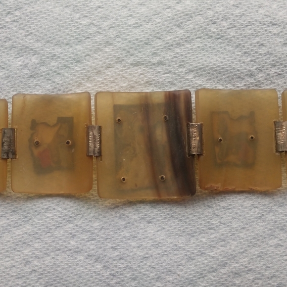 Vintage Industria Peruana silver link Bracelet - Picture 7 of 9